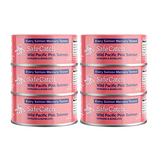 Wild-Caught Canned Pink Salmon (5 oz each; Pack of 6)