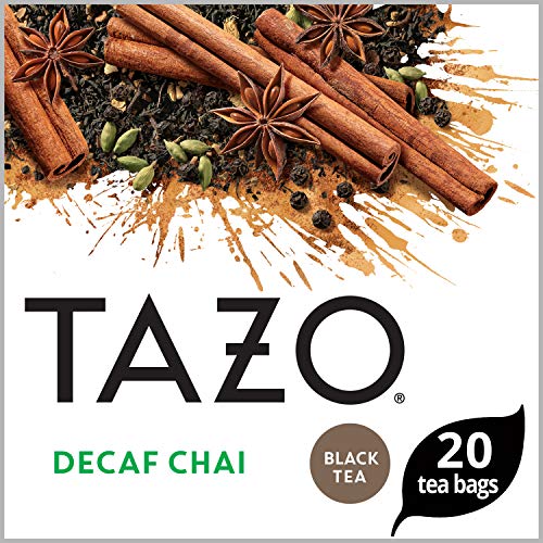 Decaf Chai Caffeine Free Black Tea Bags (20 Count, Pack of 6)