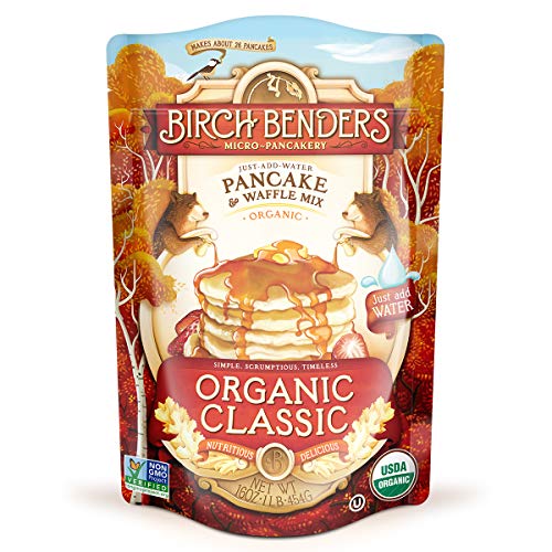 Organic Pancake and Waffle Mix, Whole Grain (16oz Package)