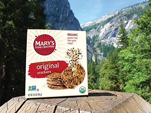 Organic Brown Rice, Flax & Sesame Seeds Crackers (Pack of 6)