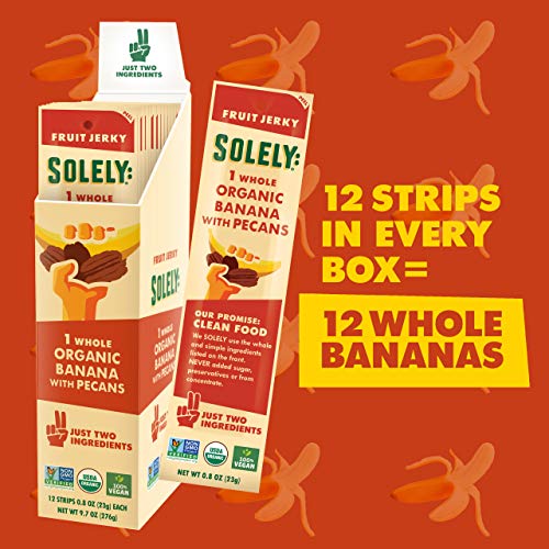 Organic Banana with Pecan Fruit Jerky (12 Strips)