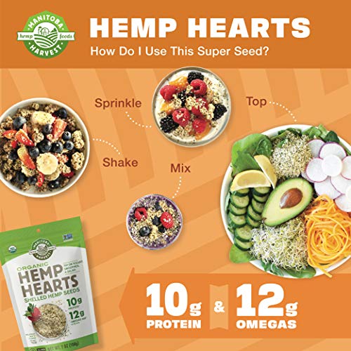 Organic Shelled Hemp Seeds (18 oz)