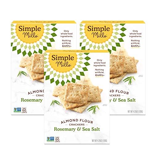 Almond Flour Crackers, Rosemary & Sea Salt (3 Pack)