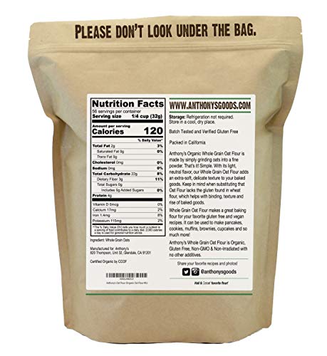 Gluten-Free Whole Grain Oat Flour (4lb)