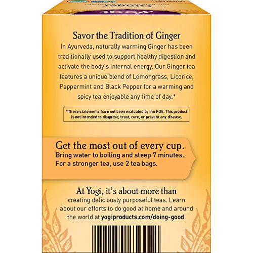 Ginger Tea (6 Pack, 96 Tea Bags)