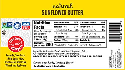 Natural Sunflower Seed Spread (16oz)