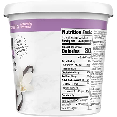 Unsweetened Vanilla Coconut Milk Yogurt (24 oz)