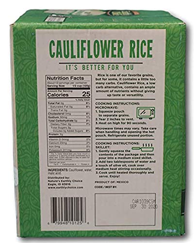 Cauliflower Rice (6 Pouches, 8.5 ounces)