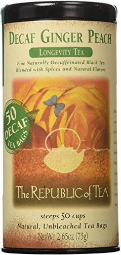 Decaf Ginger Peach Black Tea (50 Bags)