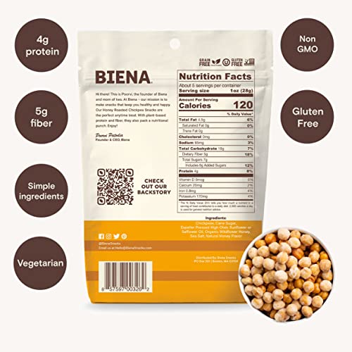 Honey Roasted Chickpea Snacks (4 Pack)