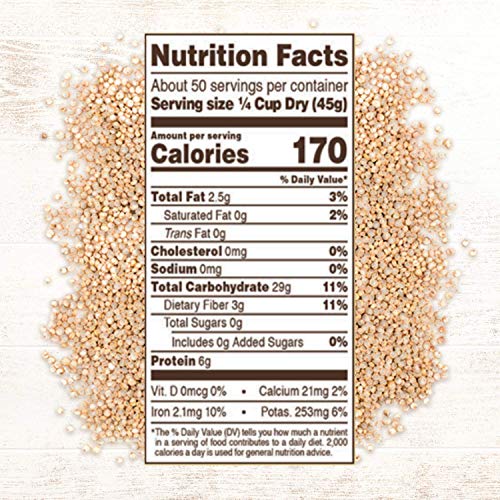 White Quinoa, Pre-washed (5ib Bag)