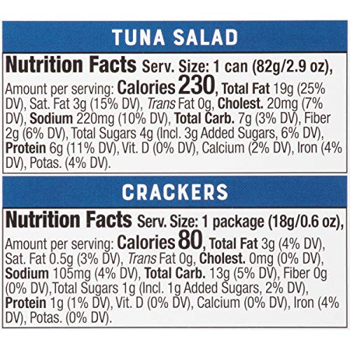 Snack on the Run Tuna Salad with Crackers (3.5oz., Pack of 12)