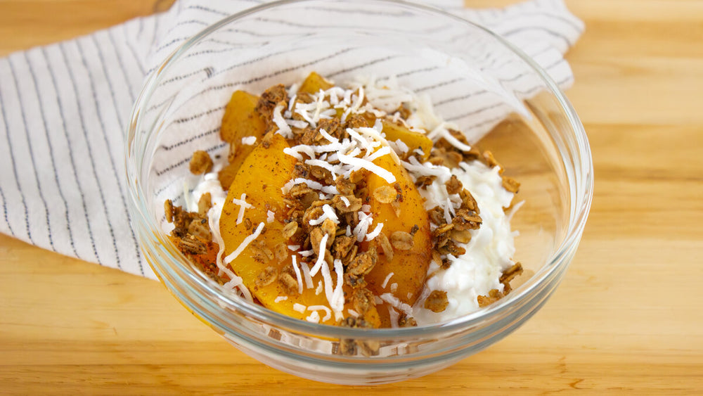 GERD-Friendly Peach and Cottage Cheese Breakfast Bowl