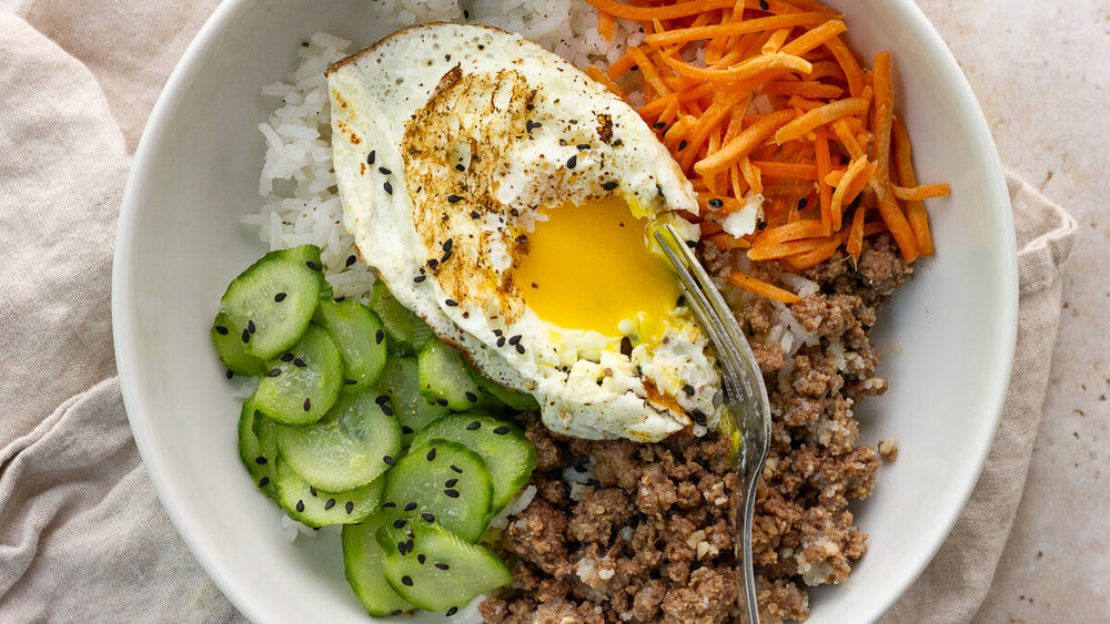 Low FODMAP Ground Beef Bibimbap