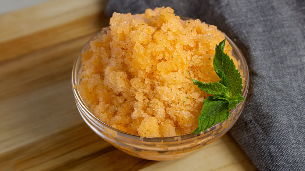 Cantaloupe and Mint Granita - A Refreshing Treat for Summer