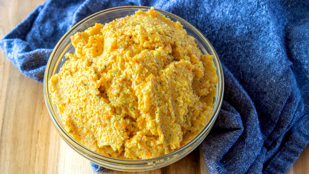 Cauliflower and Carrot Mash with a Creamy Protein Twist