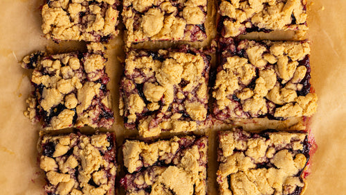 Low FODMAP Peanut Butter and Jelly Bars