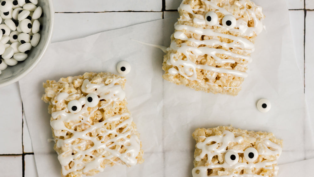 Low FODMAP Mummy Rice Krispy Treats