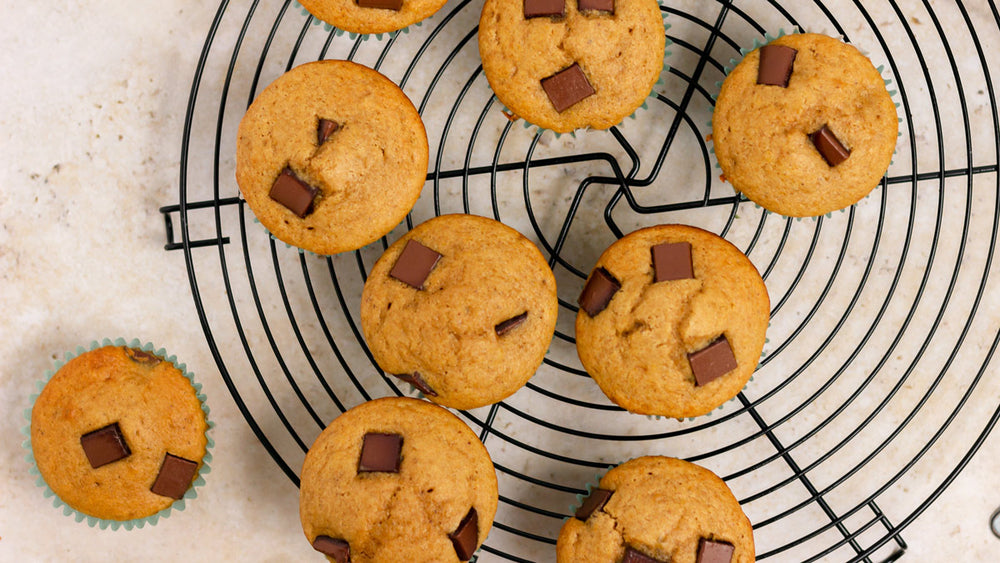 Low FODMAP Pumpkin Chocolate Chip Muffins