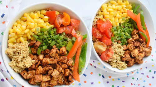 Main Dishes: Vegan Tofu Sofritas Bowls