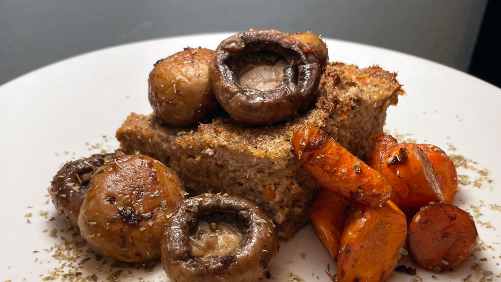 Turkey Meatloaf with Portobello Mushrooms
