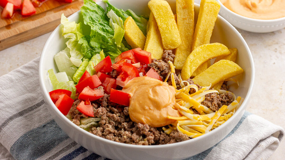 Low FODMAP Burger Bowls