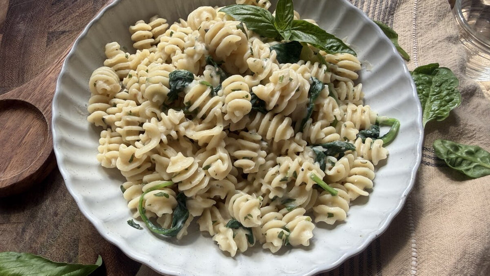 GERD-Friendly Creamy White Bean and Herb Pasta