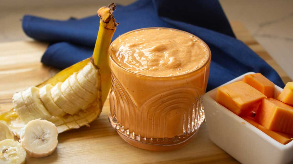 Low FODMAP Smoothie Recipe with Papaya and Banana