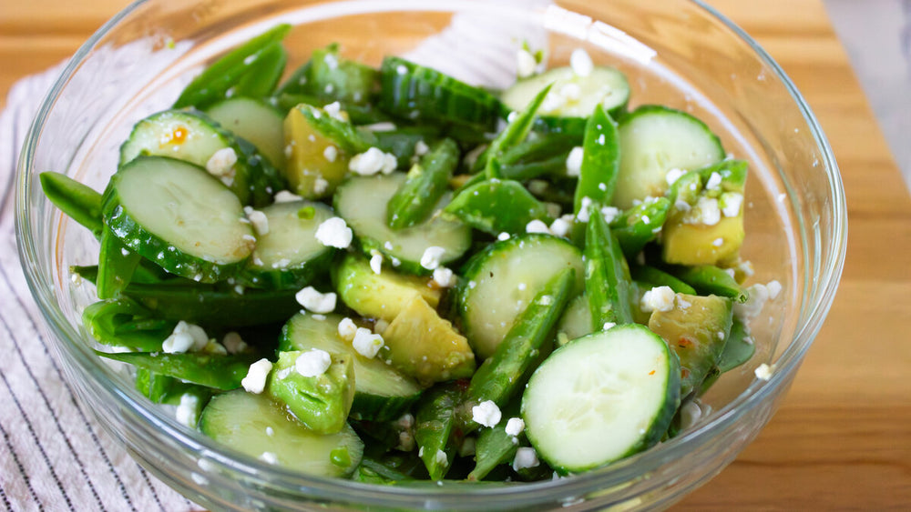 GERD-Friendly Cucumber and Avocado Salad
