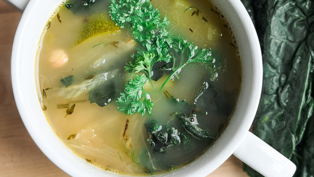 Batch Cooking Made Easy: GERD-Friendly White Bean and Kale Soup