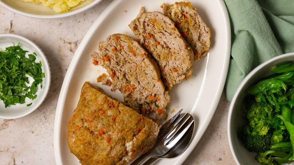 Turkey Meatloaf with Portobello Mushrooms