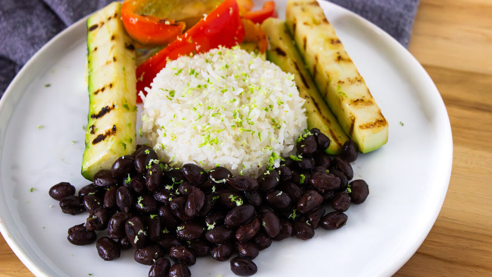 GERD-Friendly Coconut Rice with Grilled Vegetables
