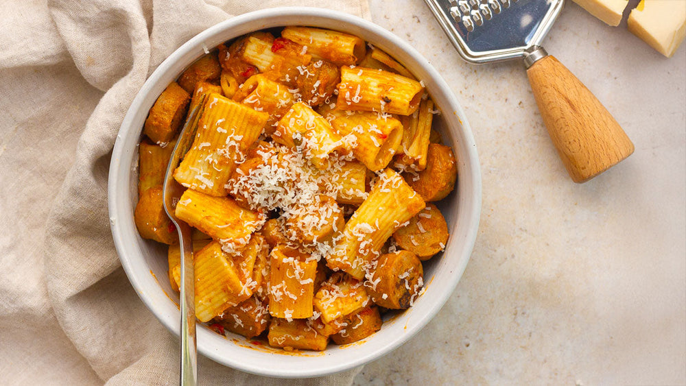 Low FODMAP Vodka Pasta with Sausage