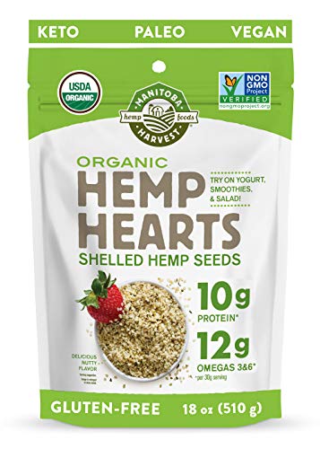 Organic Shelled Hemp Seeds (18 oz)