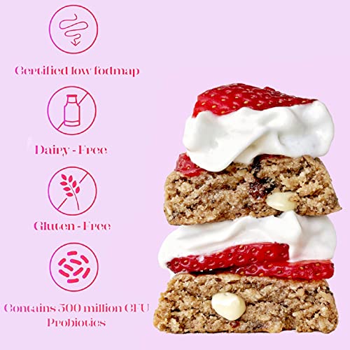 Low FODMAP Strawberry Shortcake Snack Bars (8 Pack)