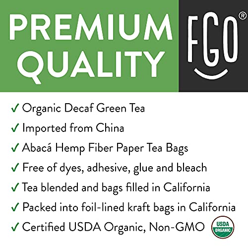 Organic Green Tea Bags Decaf (20 ct)