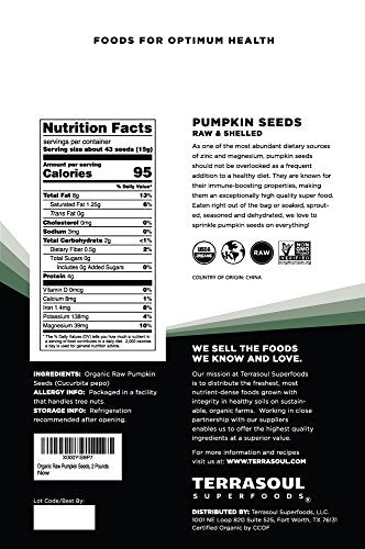 Organic Pumpkin Seeds- Unsalted (2 lbs)