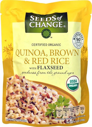 Organic Quinoa Brown & Red Rice with Flaxseed (8.5 oz, 3pc)