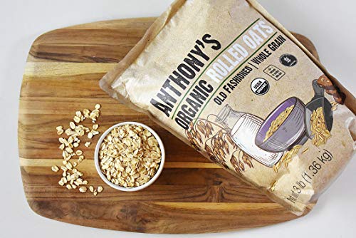 Organic Rolled Oats, 10 Pounds - Old-Fashioned, 100% Whole Grain, Non-GMO,  Kosher, Bulk, Product of the USA 10 Pound (Pack of 1)