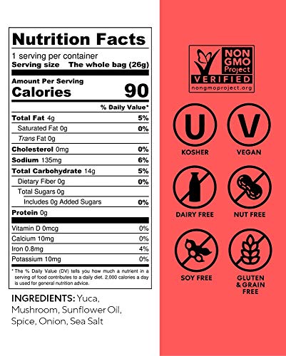 Plant Based Crisps, Vegan Chips (0.9oz, Pack of 12)