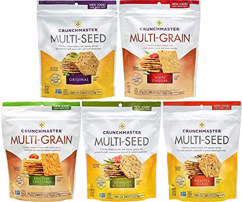 Multi-Seed Crackers, (5 Assorted 4.5 Oz Bags)
