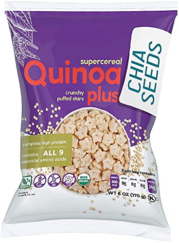 Puffed Quinoa Seeds (Chia Seeds) Cereal (6oz bag)