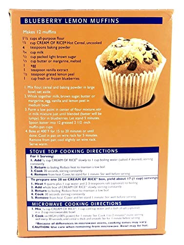 Cream Of Rice Gluten Free Hot Cereal (28oz, 2 Pack)