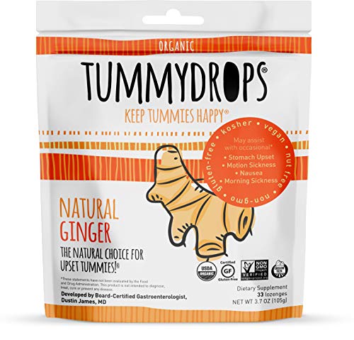 Natural Ginger Tummydrops (3 Individually Wrapped Drops)