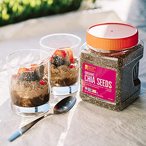 Organic Chia Seeds with Omega 3 2 Pound