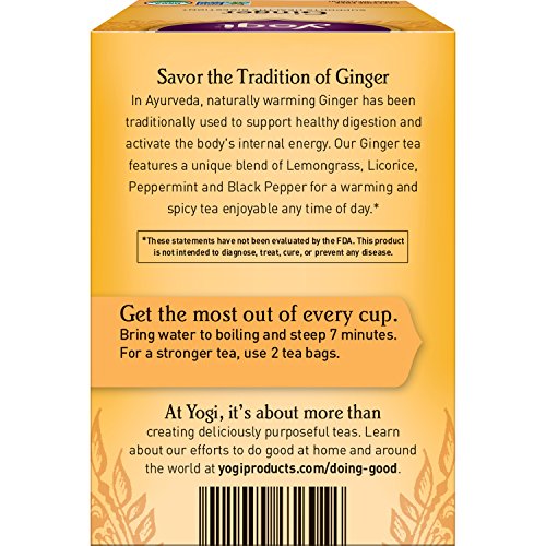 Ginger Tea (6 Pack, 96 Tea Bags)