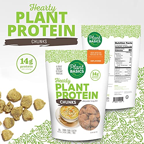 Unflavored Plant Protein Chunks (1 lb)