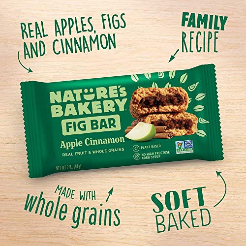 Apple Cinnamon Whole Wheat Fig Vegan Snack Bars (6 ct)
